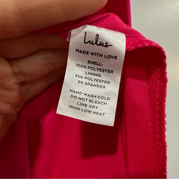 Lulu’s Dreamy Romance Pink Backless Maxi Dress Size M NWOT - Picture 9 of 10